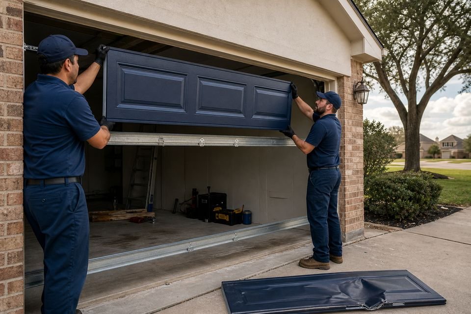 Garage Door Panel Replacement in Houston